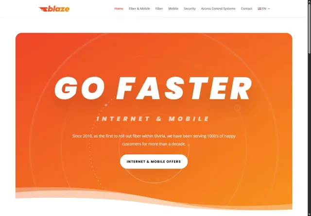 Captura real de la web de Blaze
